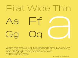 Шрифт Pilat Wide